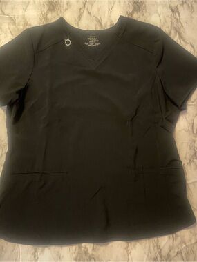Women's Black Cherokee Infinity Scrub Top